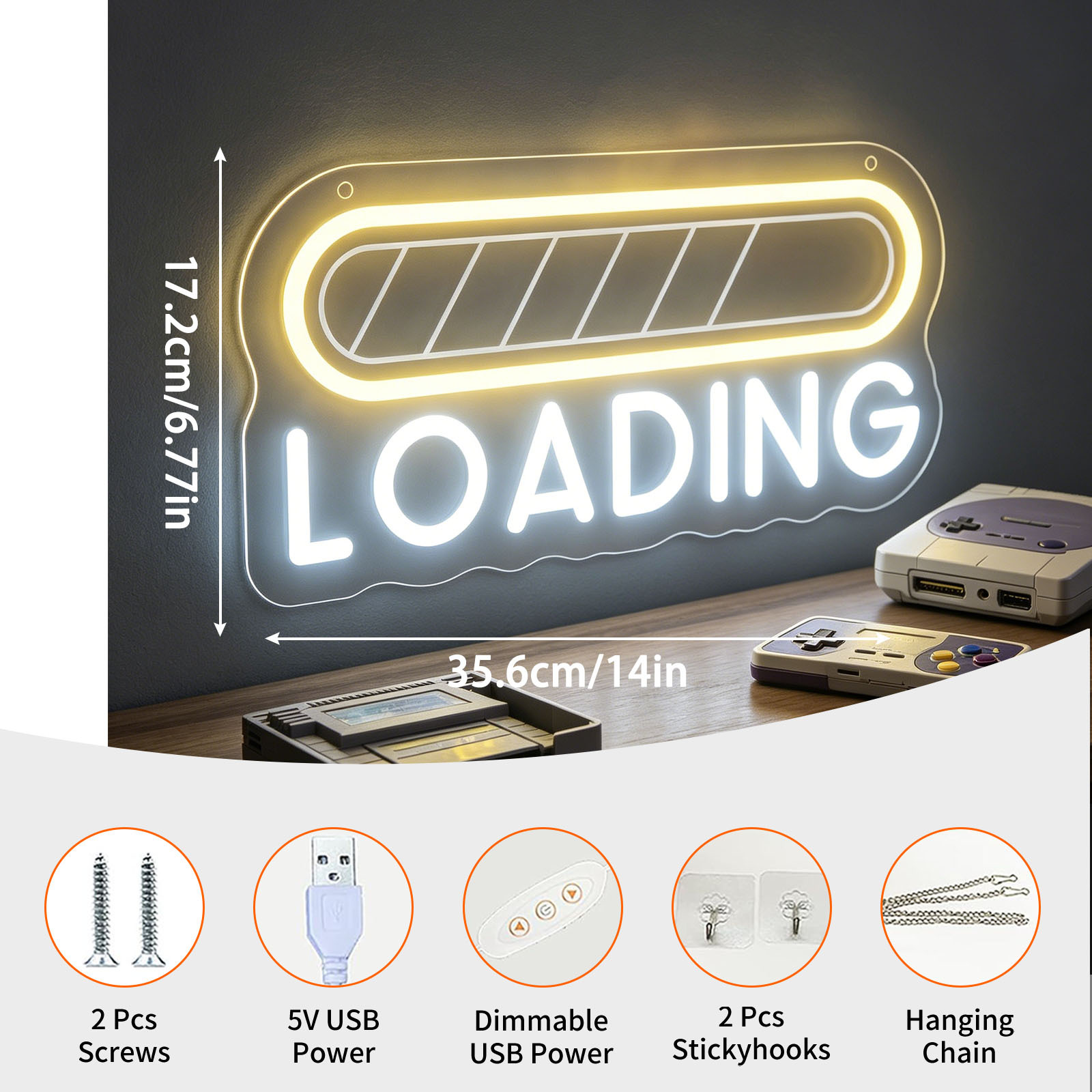 Enseigne néon LED USB à intens - Esports Gaming Setup avis et prix