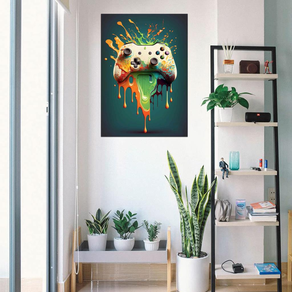 Contrôleur de Gamer néon Punk  - Esports Gaming Wallpaper avis et prix