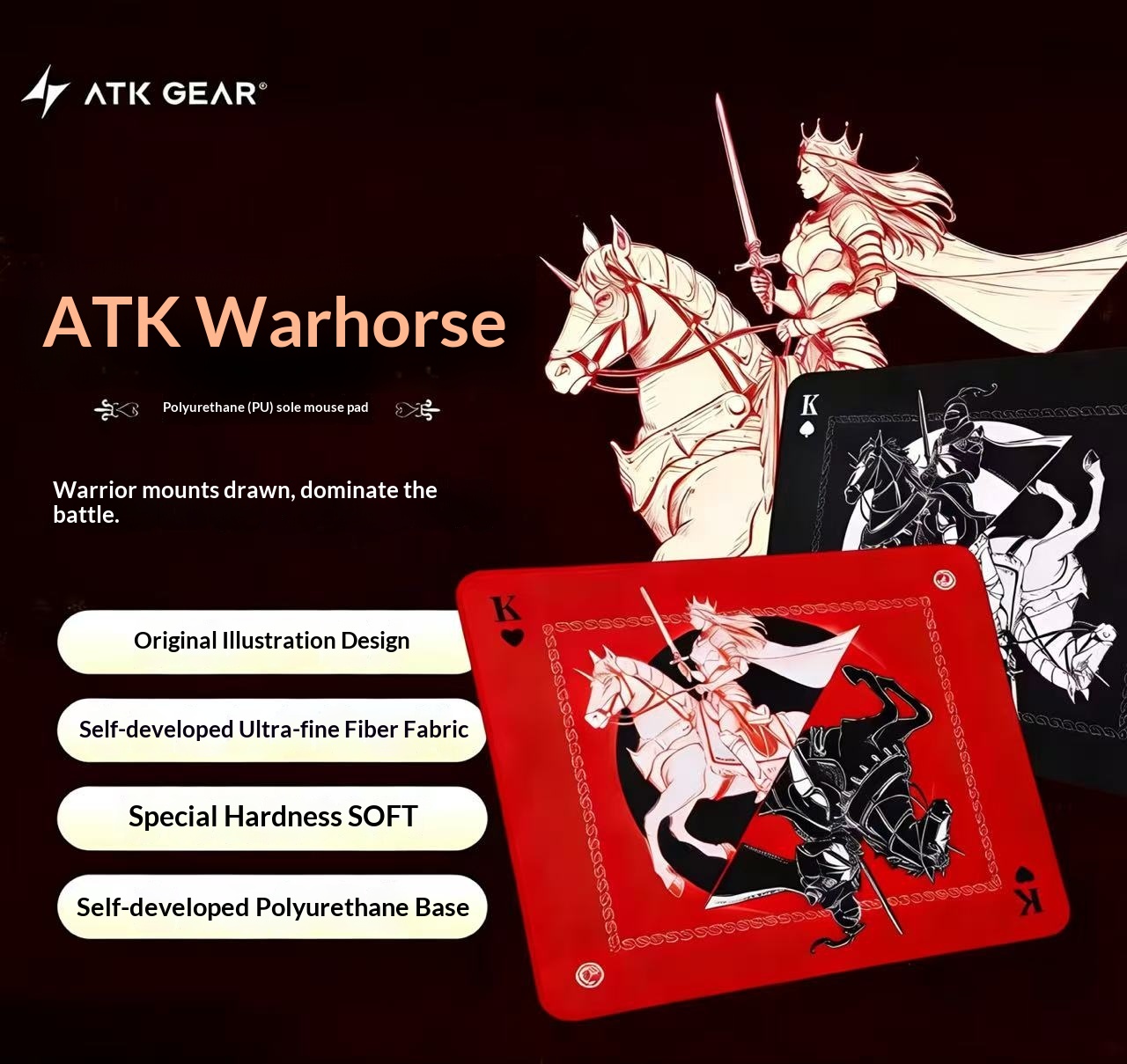 Tapis de souris ATK Warhorse B - Esports Gaming Mouse Pad avis et prix