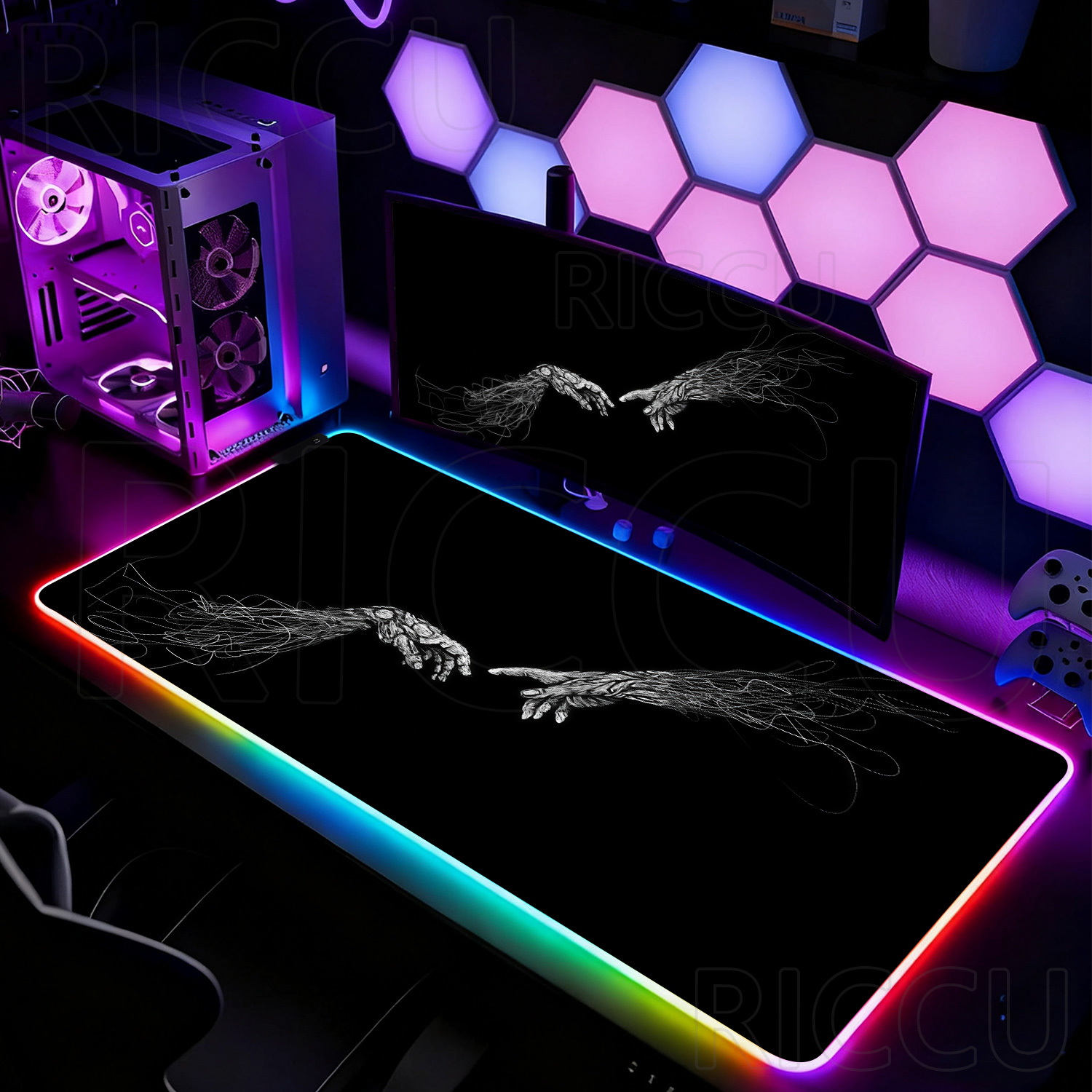 Tapis de souris XXL HD RGB noi - Esports Gaming Setup avis et prix