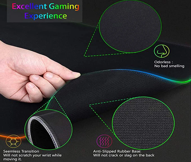 Tapis de souris XXL HD RGB noi - Esports Gaming Setup avis et prix